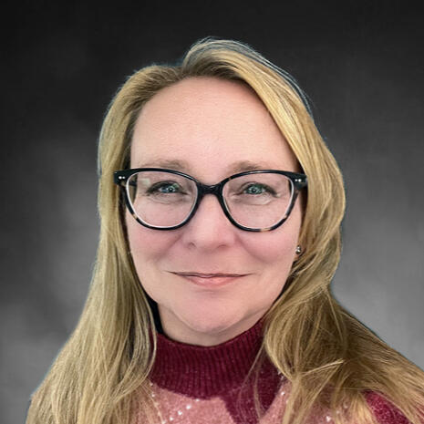 Roxann Grover O'Day, MA photo of a woman wearing glasses